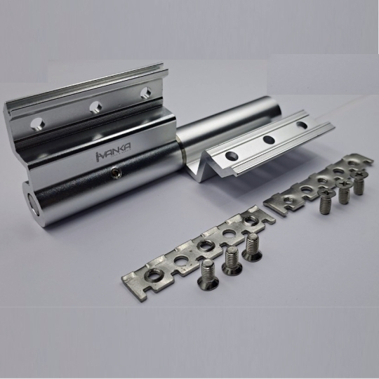 Bản Lề 2D Xi-Rãnh C- Ren inox